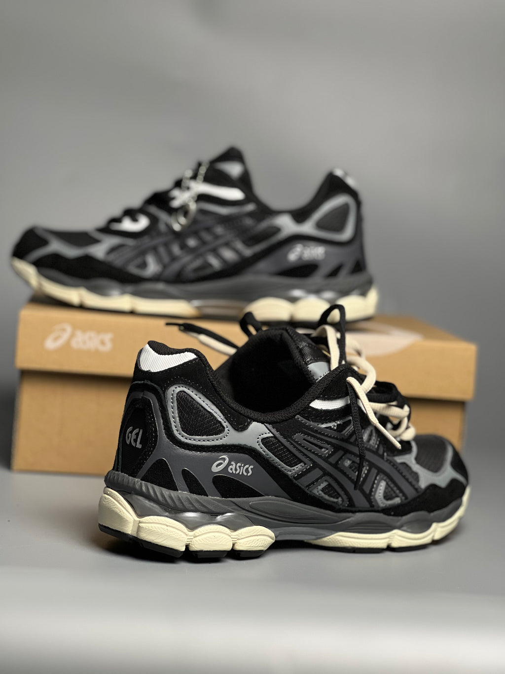 ASICS GEL NYC NOIR GRIS BEIGE